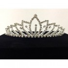 Silver Rhinestone Princess Tiara Crown